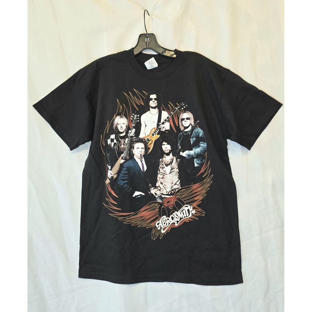 Aerosmith 2009 World Tour Concert Double Sided Band T Shirt Size ( M )